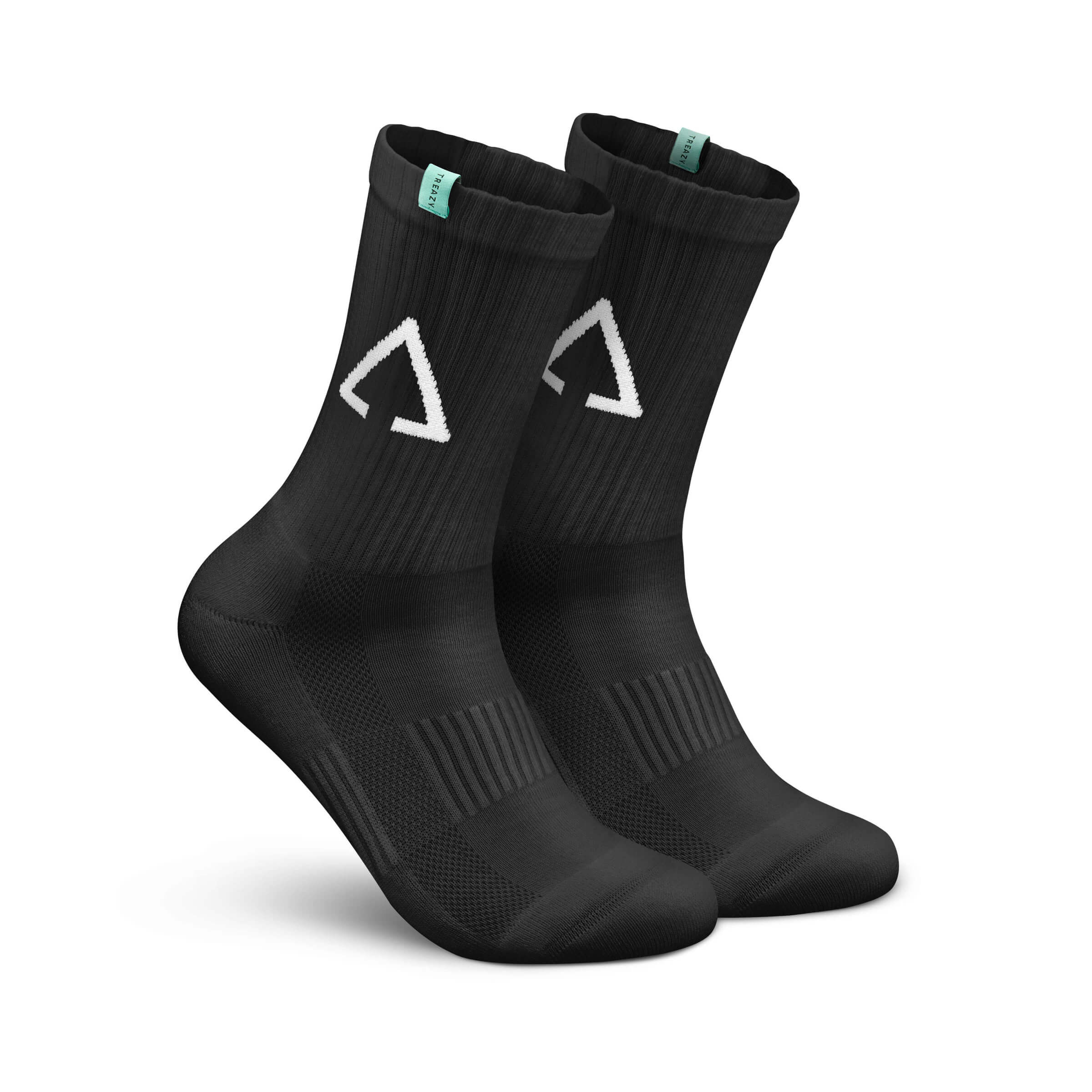 Tennis Socken aus Bio-Baumwolle, Schwarz